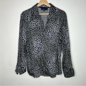 Jones New York Animal Print Blouse